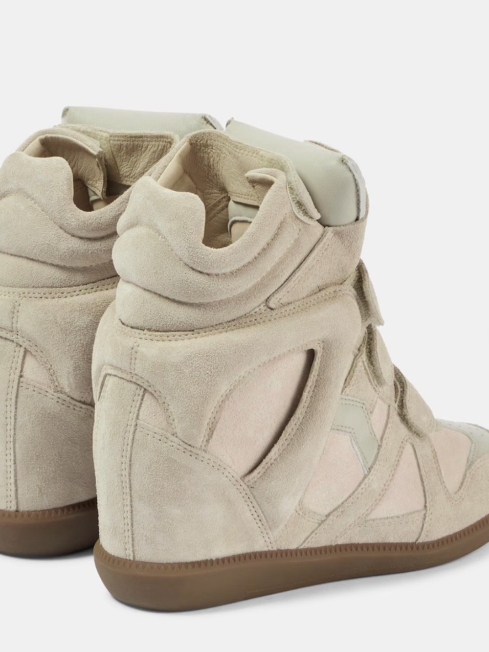 NWT Isabel Marant Beckett Hidden Wedge Suede Sneakers - Picture 2 of 5
